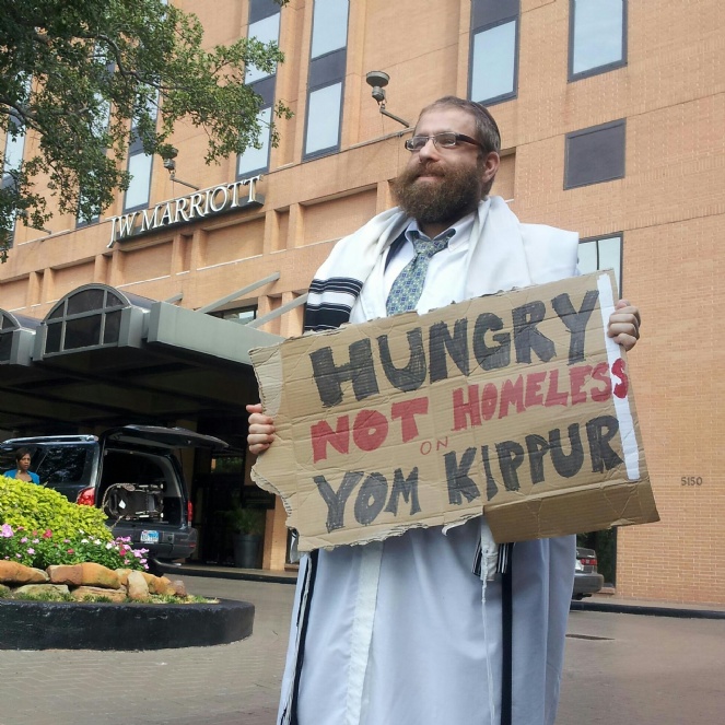 HUNGRY not homeless on Yom Kippur