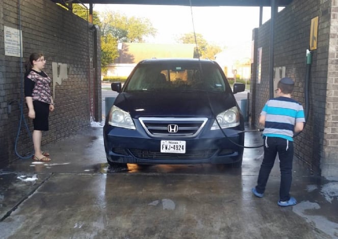 Pesach cleaning the car.jpg